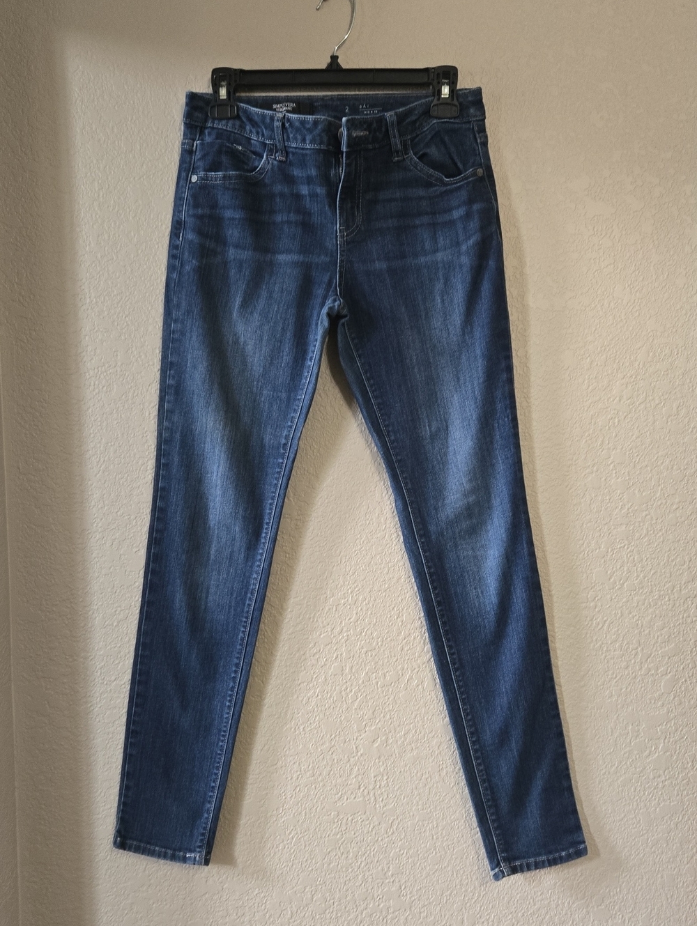 Simply Vera Vera Wang Dark Blue Women's Skinny Jeans
